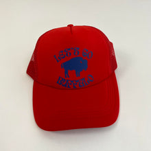 Load image into Gallery viewer, Custom let’s go buffalo trucker hat
