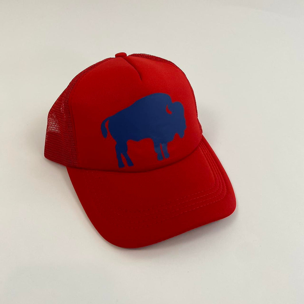 Custom big buffalo trucker hat