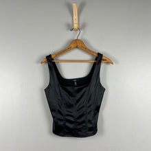 Load image into Gallery viewer, Aqua corset tank top
