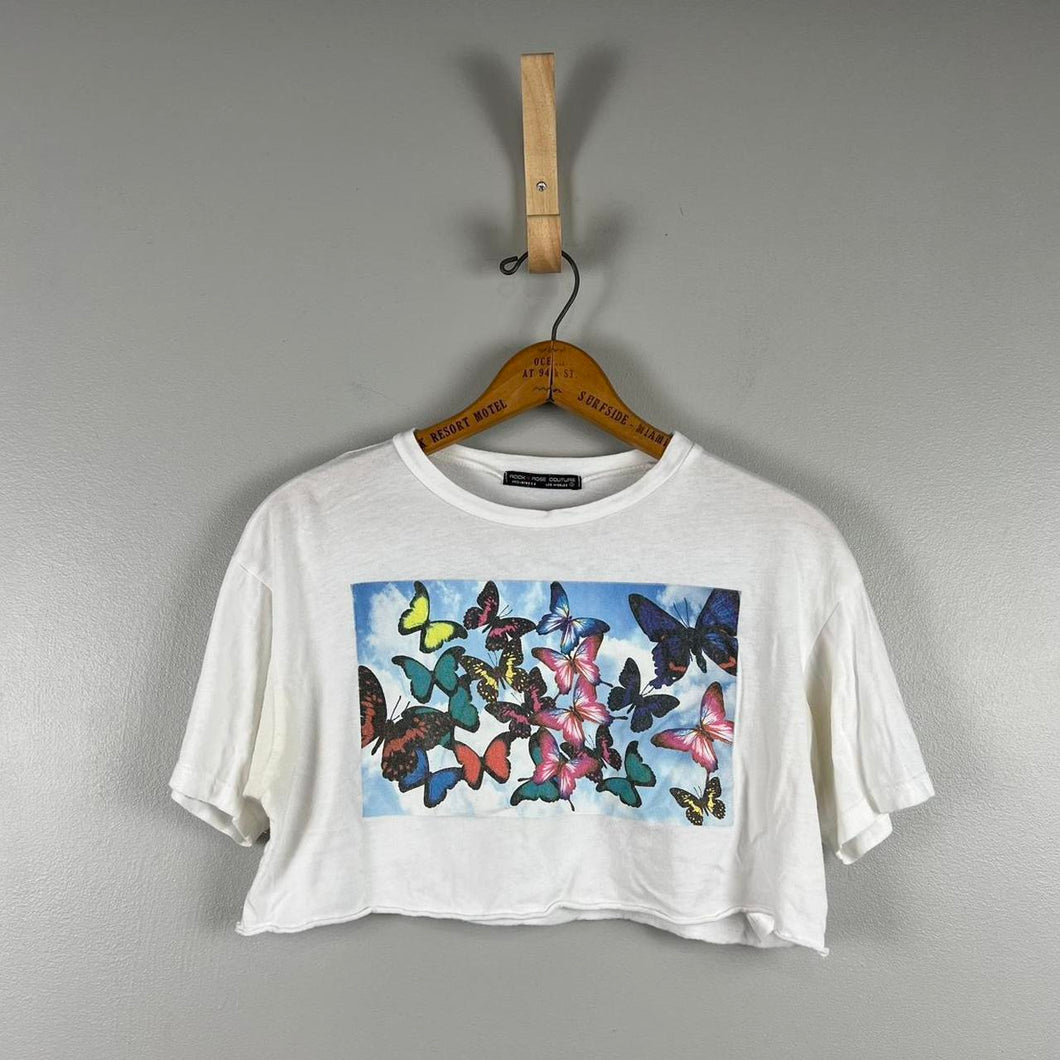 Rock Rose couture crop top