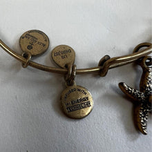 Load image into Gallery viewer, Alex and Ani starfish charm bracelet
