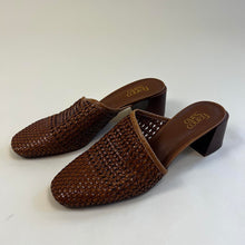 Load image into Gallery viewer, Franco Sarto Woven Leather Mules
