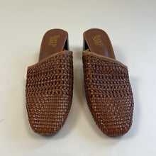 Load image into Gallery viewer, Franco Sarto Woven Leather Mules
