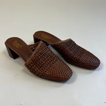 Load image into Gallery viewer, Franco Sarto Woven Leather Mules
