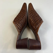 Load image into Gallery viewer, Franco Sarto Woven Leather Mules
