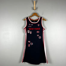 Load image into Gallery viewer, Y2K Baby Score NY Basketball Jersey Dress
