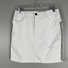 Load image into Gallery viewer, Etienne Marcel white denim mini skirt
