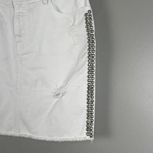Load image into Gallery viewer, Etienne Marcel white denim mini skirt
