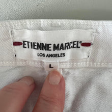 Load image into Gallery viewer, Etienne Marcel white denim mini skirt
