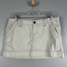 Load image into Gallery viewer, Express cream denim Mini Skirt
