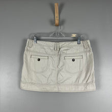 Load image into Gallery viewer, Express cream denim Mini Skirt
