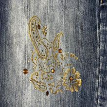 Load image into Gallery viewer, Y2K Faded Glory blue denim mini skort
