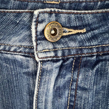 Load image into Gallery viewer, Y2K Faded Glory blue denim mini skort
