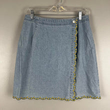 Load image into Gallery viewer, Y2K AMI Paris denim wrap skirt
