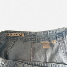Load image into Gallery viewer, Y2K AMI Paris denim wrap skirt
