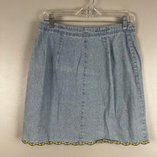 Load image into Gallery viewer, Y2K AMI Paris denim wrap skirt
