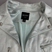 Load image into Gallery viewer, Insight faux leather metallic jacket
