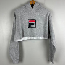 Load image into Gallery viewer, Fila cropped hoodie
