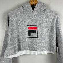 Load image into Gallery viewer, Fila cropped hoodie

