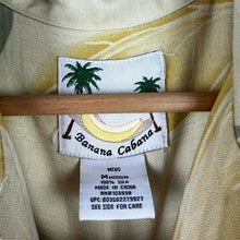Load image into Gallery viewer, Banana Cabana Hawaiian men’s top
