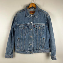 Load image into Gallery viewer, Levi’s blue jean jacket
