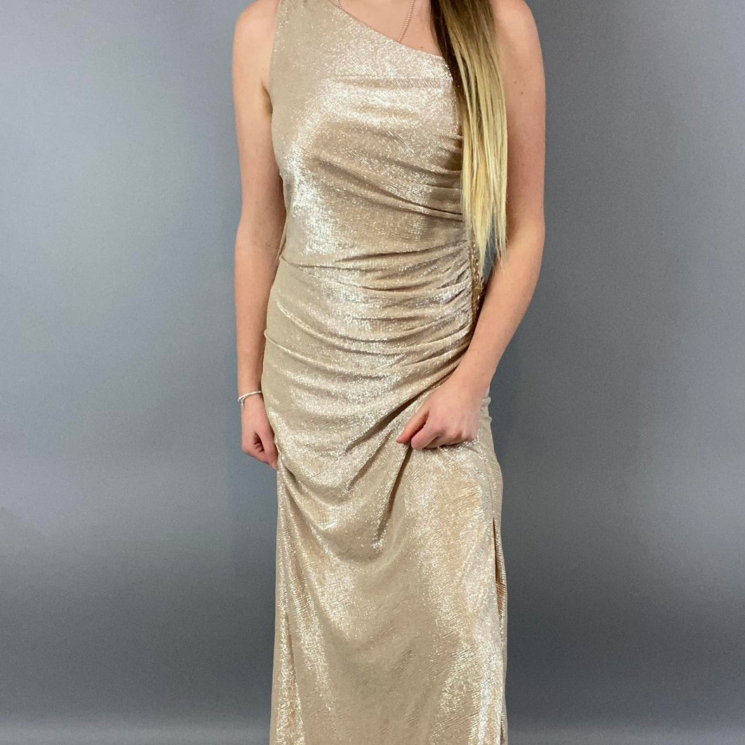 Calvin Klein one shoulder gown