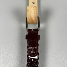 Load image into Gallery viewer, IZOD men’s braided leather belt
