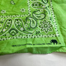 Load image into Gallery viewer, 100% cotton green bandana
