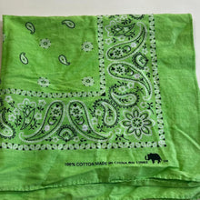 Load image into Gallery viewer, 100% cotton green bandana
