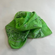 Load image into Gallery viewer, 100% cotton green bandana
