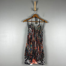 Load image into Gallery viewer, Bebe Y2K tribal halter Mini Dress
