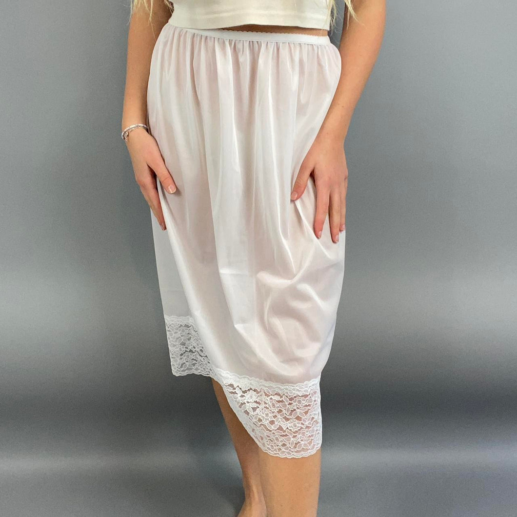 Vintage silk slip skirt