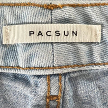 Load image into Gallery viewer, PacSun colorblock denim shorts
