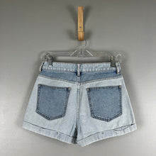 Load image into Gallery viewer, PacSun colorblock denim shorts
