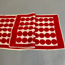 Load image into Gallery viewer, Vintage polka dot scarf
