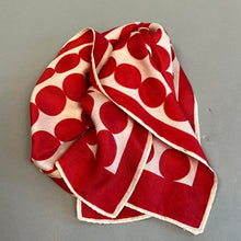 Load image into Gallery viewer, Vintage polka dot scarf
