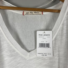Load image into Gallery viewer, Free People White V-Neck top
