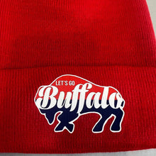 Load image into Gallery viewer, Custom let’s go Buffalo beanie
