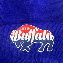 Load image into Gallery viewer, Custom let’s go Buffalo beanie

