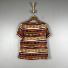 Load image into Gallery viewer, 80s vintage patterned top
