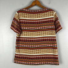 Load image into Gallery viewer, 80s vintage patterned top
