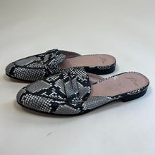 Load image into Gallery viewer, J.Crew snakeskin loafer mules
