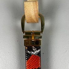 Load image into Gallery viewer, Multicolor snakeskin belt
