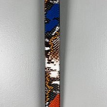 Load image into Gallery viewer, Multicolor snakeskin belt
