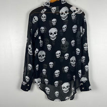 Load image into Gallery viewer, Haley Starr sheer skull blouse

