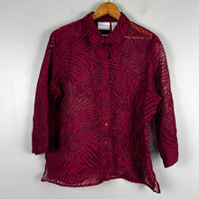 Load image into Gallery viewer, Alfred dunner sheer button down
