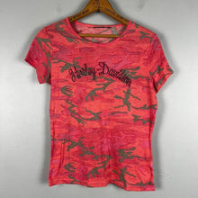 Load image into Gallery viewer, Y2K Harley Davidson camo baby tee
