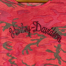 Load image into Gallery viewer, Y2K Harley Davidson camo baby tee
