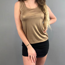 Load image into Gallery viewer, Vintage metallic tank top
