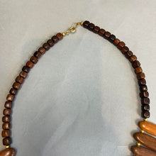 Load image into Gallery viewer, Vintage wooden necklace

